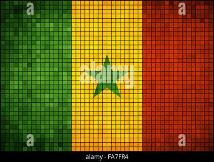 Flag of Senegal Stock Vector