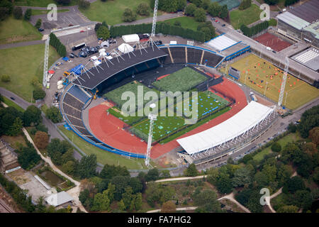 NATIONAL SPORTS CENTRE, Crystal Palace Park, London. The National Sports Centre opened in 1964 as the home of UK athletics. The stadium has a capacity of 15, 500 but can be expanded to 24, 000 with temporary seating. It will be superceded as the premier U Stock Photo