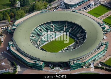 No.1 COURT, All England Lawn Tennis and Croquet Club, Wimbledon, London. Opened in 1997, No. 1 Court is the next most prestigious tennis court at Wimbledon after Centre Court, with a capacity of over 11, 000. In addition to grand slam matches it is often Stock Photo
