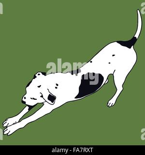 panting dog clipart coloring