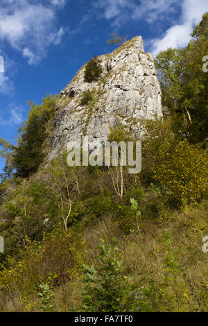 Tissington Spires in Dovedale, South Peak Estate, Derbyshire, in autumn. Stock Photo