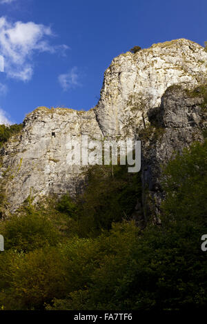 Tissington Spires in Dovedale, South Peak Estate, Derbyshire, in autumn. Stock Photo