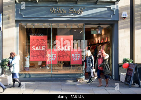 Nottingham,UK.23rd December 2015; Many shops and department stores prepare for Boxing day sales ,many giving 50% discount . Credit:  Ian Francis/Alamy Live News Stock Photo