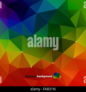 Abstract colorful polygonal background for your design Stock Vector