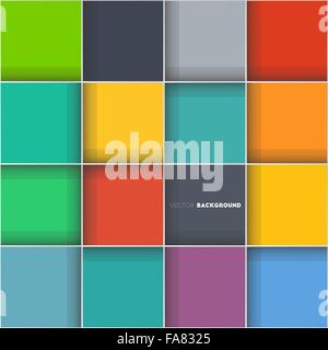 Abstract colourful vector background with squares for your design Stock Vector