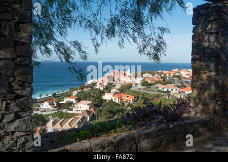 The village of Jardim Do Mar on the island of Madeira Stock Photo