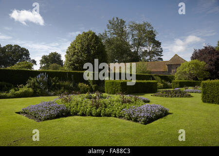 The garden in July at The Vyne, Hampshire. Stock Photo