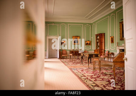 Interior at Firle Place near Lewes East Sussex home of Viscount Gage family. Stock Photo