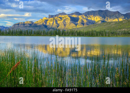 Talbot Lake at sunset, Jasper Natonal Park Stock Photo - Alamy