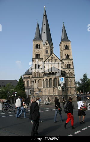 Bonn, Germany, Muenster Basilika, Catholic Church near Münsterplatz Stock Photo
