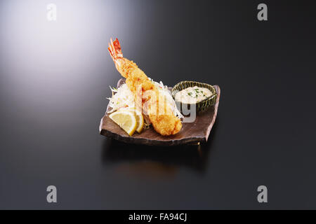 Japanese-style fried shrimp Stock Photo