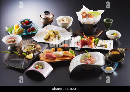 Assorted Japanese dishes Stock Photo