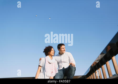 Multi-ethnic happy couple Stock Photo