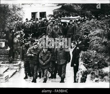 Funeral of Golda Meir The funeral of former Israeli prime minister Gold Meir took place in Jerusalem last week. 11th Dec, 1978. photo shows Golda Meir's coffin is carried to rest, the procession being led by uniformed chanting Rabbis. © Keystone Pictures USA/ZUMAPRESS.com/Alamy Live News Stock Photo