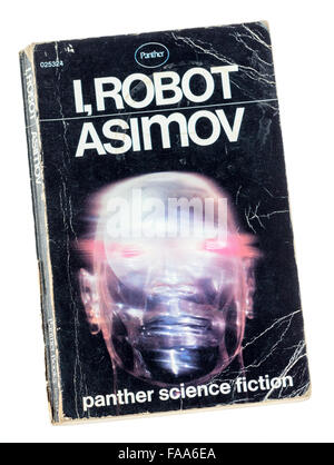 I, Robot book cover by Isaac Asimov, Panther science fiction Stock Photo