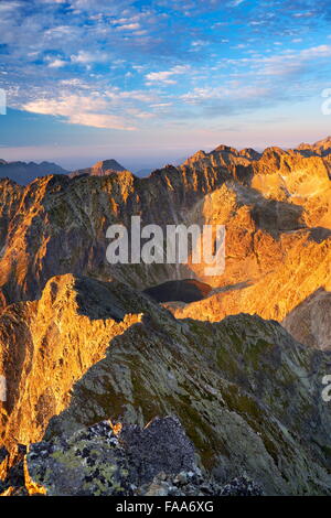 View at high Tatras from Krywan peak, Slovakia Stock Photo