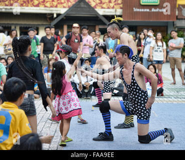 Clowns at a street festival in Bangkok, Thailand Stock Photo
