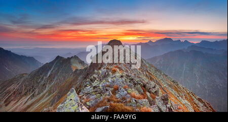 Sunrise in Tatra Mountains, Poland Stock Photo