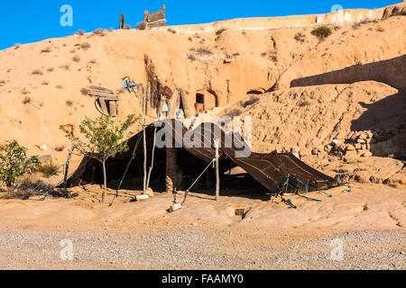 A Berber tent in Matmata, Tunisia,Africa Stock Photo