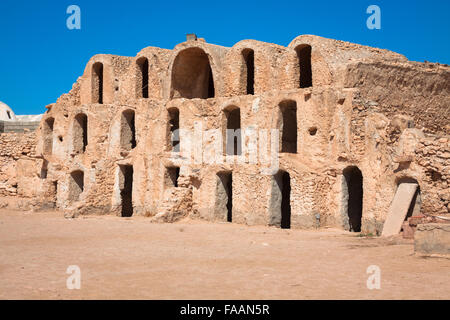 Typical Tunisian ksar from the ville of Medenine Stock Photo