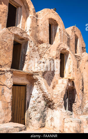 Typical Tunisian ksar from the ville of Medenine Stock Photo