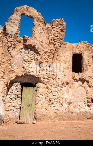 Typical Tunisian ksar from the ville of Medenine Stock Photo