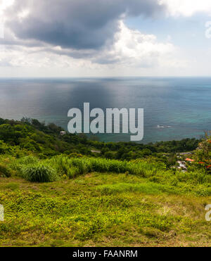 Caribbean beach on the northern coast of Jamaica Stock Photo