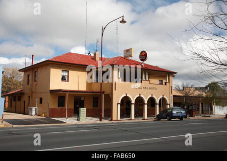 The historic Royal Mail Hotel Jerilderie Riverina New South Wales Australia Stock Photo