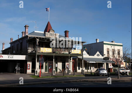 The historic Irish style Shamrock Hotel Echuca Victoria Australia Stock Photo