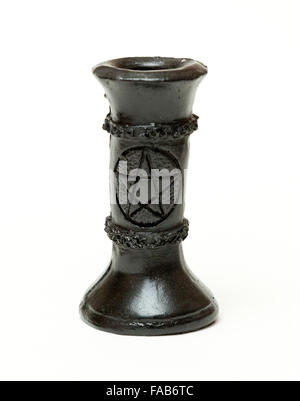 candlestick with pentagram marking Stock Photo