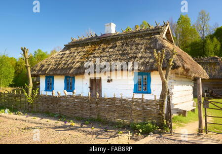 Village house made of wood and painted pink Bonendale village near ...