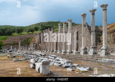 The Sanctuary of Asclepius in the archaeological site of Pergamum in Bergama, Turkey Stock Photo