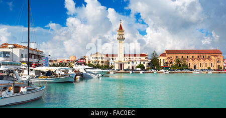 Greece - Zakynthos Island, Ionian Sea, harbour Zakynthos city Stock Photo