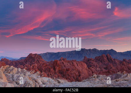 Silica Dome, Valley of Fire State Park, near Las Vegas, Nevada. Stock Photo