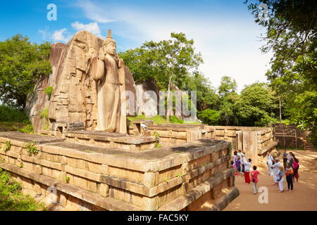 Sri Lanka - Anuradhapura, Buddha Aukana Statue, UNESCO World Heritage Site Stock Photo