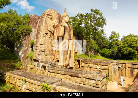 Sri Lanka - Anuradhapura, Buddha Aukana Statue, UNESCO World Heritage Site Stock Photo