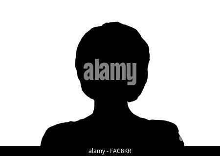 Female user avatar icon isolated on white background Stock Photo