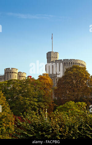 The Round Tower at Windsor Castle, Berkshire, England, UK Stock Photo
