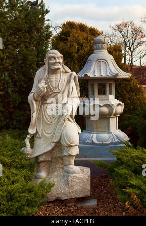 Niagara Falls; Ontario; Canada; December, 20,2015. View of the Cham Shan Temple . A Ten Thousand Buddhas Sarira Stupa Temple Stock Photo