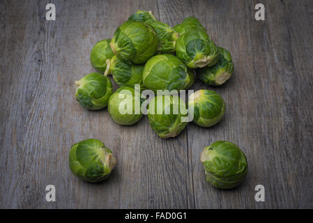 pile of brussel sprouts Stock Photo