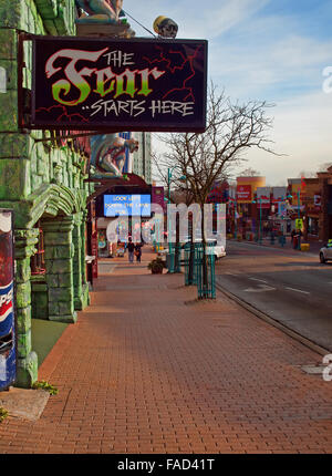 Niagara Falls City street scene Stock Photo