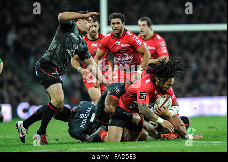 Toulouse, France. 27th Dec, 2015. Top 14 rugby Union. Toulouse versus Toulon. Ma a Nonu (rct) Credit:  Action Plus Sports/Alamy Live News Stock Photo