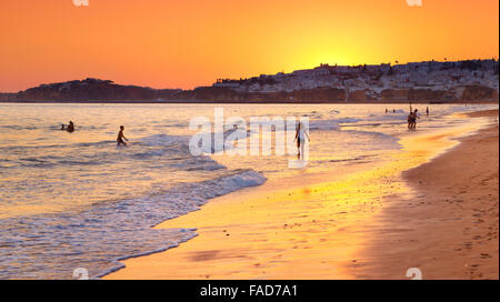 Albufeira Beach, Algarve coast, Portugal Stock Photo