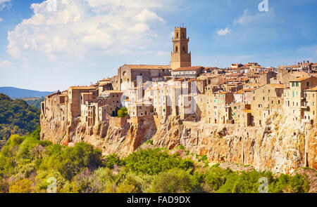 Pitigliano cityscape, Tuscany, Italy Stock Photo