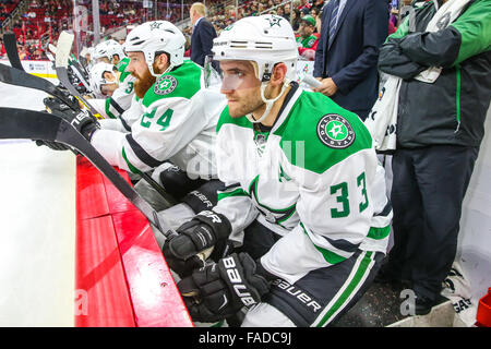 Dallas Stars defenseman Alex Goligoski (33) looks to pass the puck ...