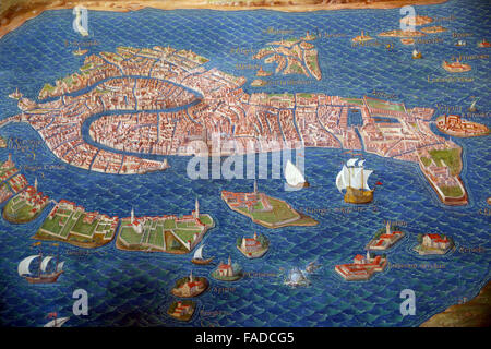 Map of Venice in the Gallery of - Map Of Venice In The Gallery Of Maps In The Vatican Museum Fadcg5