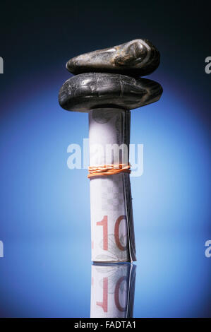 concept shot of financially under pressure Stock Photo