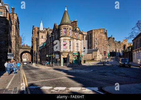 buildings near Grassmarket, Edinburgh, Scotland, Europe Stock Photo