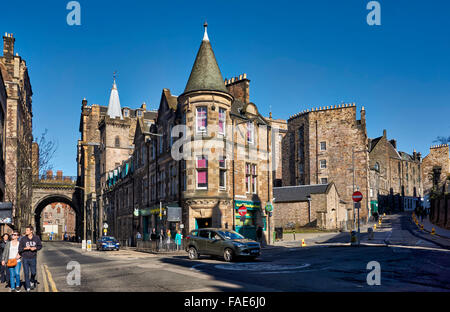 buildings near Grassmarket, Edinburgh, Scotland, Europe Stock Photo