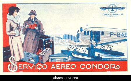 Timetable for Aereo Condor Stock Photo